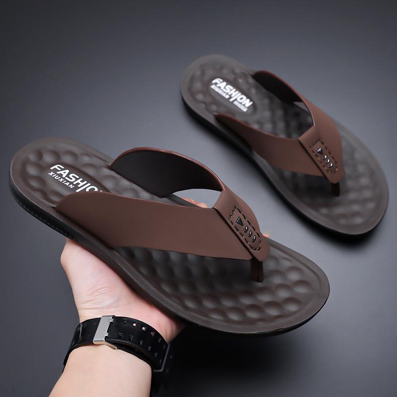 Men's 2026 Trendy Casual Non-slip Beach Flip-Flops: Comfortable & Breathable Thong Sandals