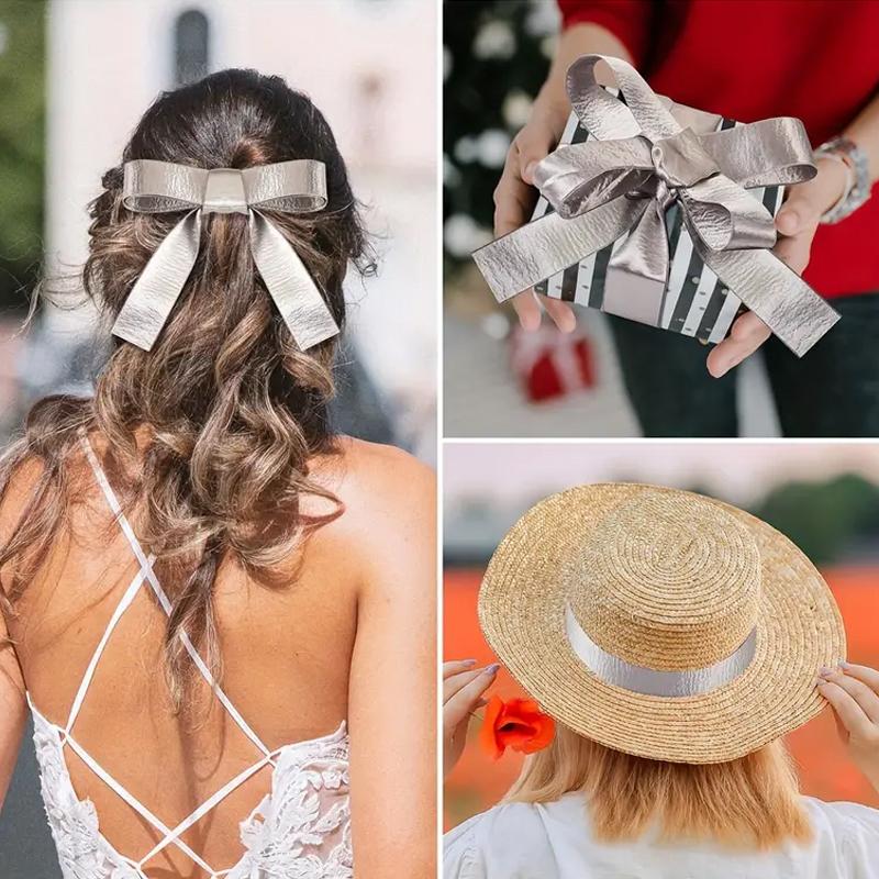 10Yards/roll Double Satin Ribbon DIY Hair Accessories Double Sided Flash Ribbon Bow Decoration 1/1.5/2.5/3.8cm
