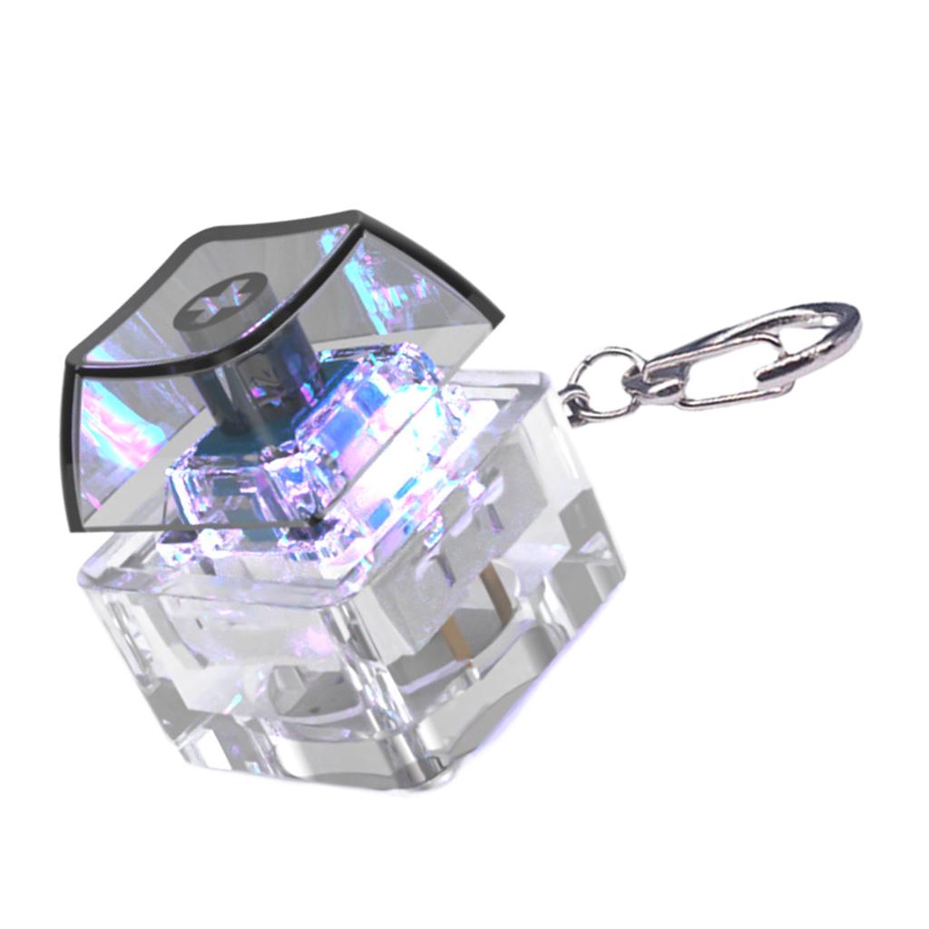1-Key Mechanical Keycap Tester Keychain With LED Lighting For Stress Reduction And Relaxation For Home Or Office