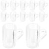 KOMBIUDA Set of 20 Miniature Beer Mugs, Clear Plastic, 1.5x1.0 Inch, for Dollhouse, Photo Props, Model Decoration, Mini House Decoration