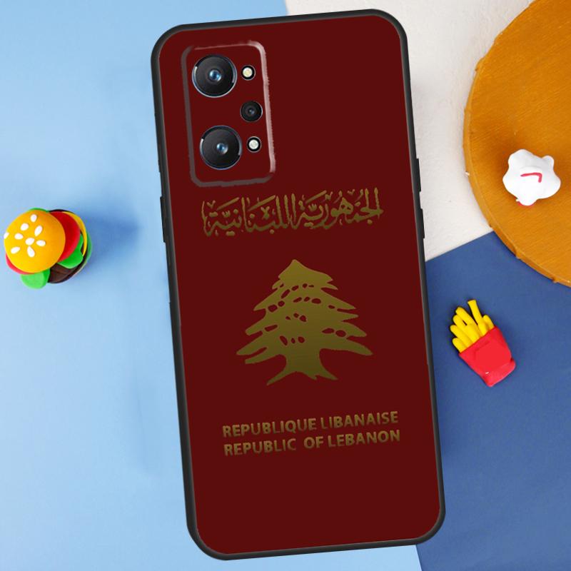 Lebanese Lebanon Flag For Realme 11 10 12 13 14 Pro Plus GT 5 6 6T GT7 Pro C61 C53 C51 C21Y C25S C55 C67 C75 Case