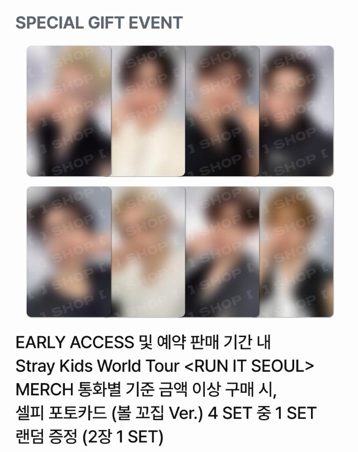 [Pre-ordine] Stray Kids - Tour Mondiale [RUN IT SEOUL] MERCHANDISE UFFICIALE (PIETCHETTO IMMAGINE)