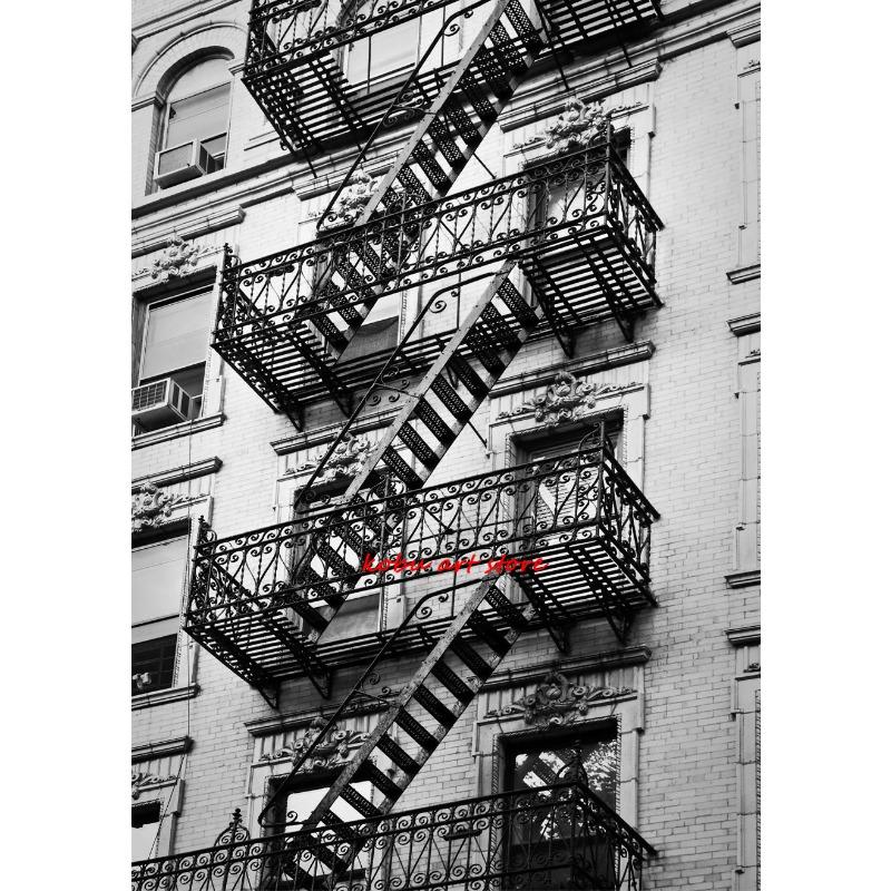 Black and White New York City Posters Prints NYC Modern Landmark Canvas Painting Wall Art Picture for Living Room Home Decor