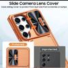 With Card Holder Sliding Camera Cover and Stand for Samsung Galaxy S26 S25 S24 Ultra Phone Case, Anti-Fall PC+TPU Wallet Case
