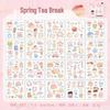 Language and Leisure: Cute Cat Pattern Decorative Sticker Book for Pets