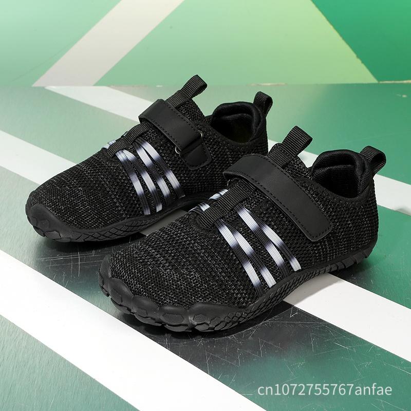 Kinder Barfußschuhe Outdoor Strand Wasserschuhe Anti-Rutsch Atmungsaktiv Weite Zehenbox Lässige Sneaker Leichte Laufschuhe