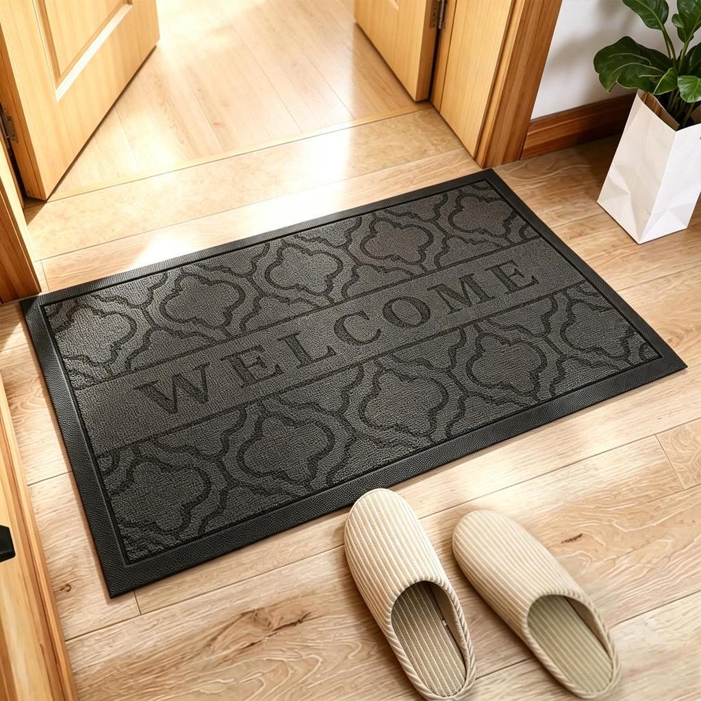 Luxury Non-slip Chinese Style Door Mat: Festive Main Entryway Carpet, Wash-free.