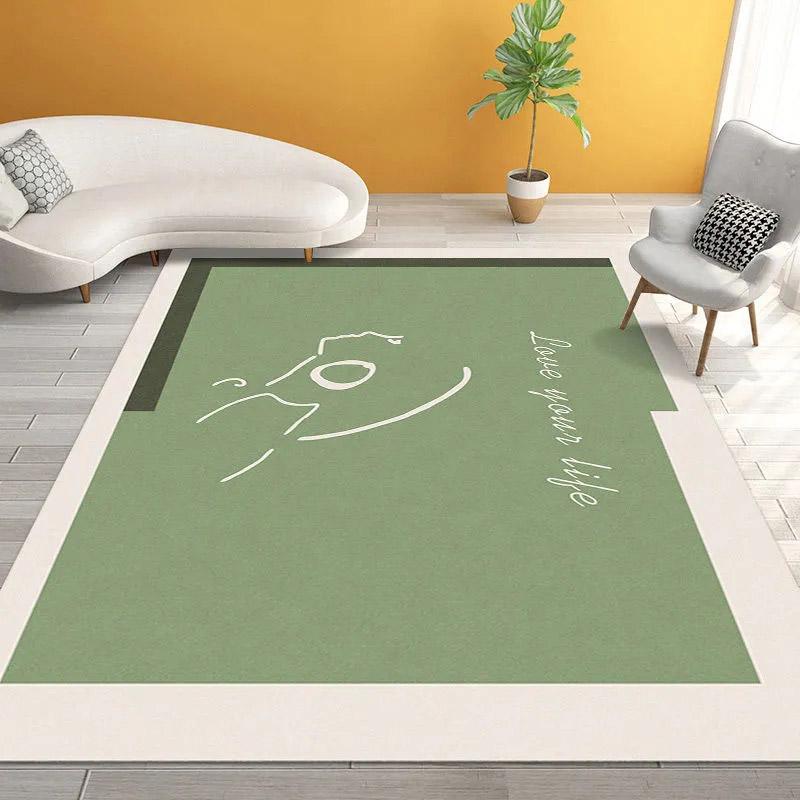 Living Room Carpet Anti-dirty Welcome Cushion Sofa Large Area Carpet Bedroom Bedside Blanket Simple Area Rug Absorbent Carpet