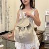 Nylon Travel Backpack Korean Style Student Schoolbag Simple Drawstring Backpack  Teenagers