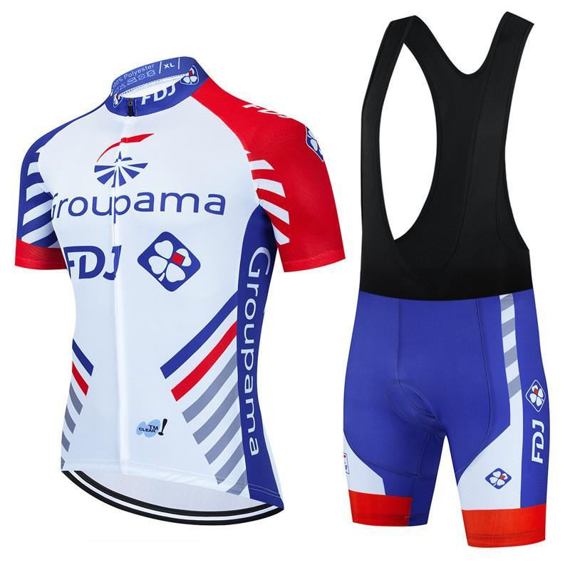 FDJ Cycling Suit Set Bicycle Short-sleeved Shorts Men Women Mountain Road Clothes Team Edition