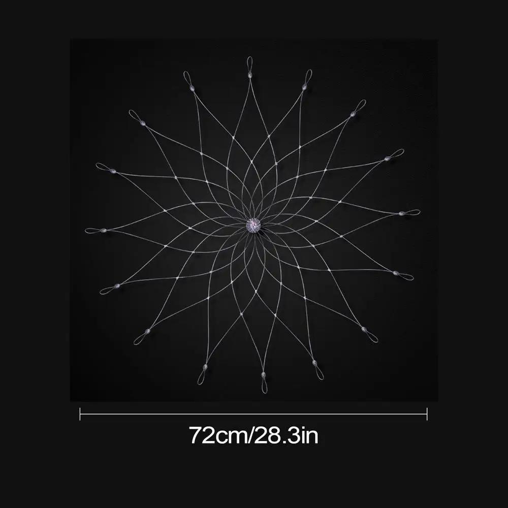 Fishing Net Cage Automatic Open Closing Wire Fish Crab Trap Net Outdoor Fishing Accessories