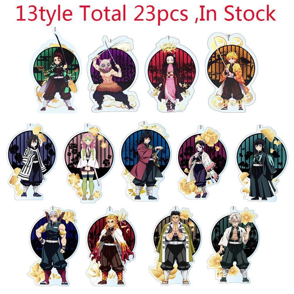 

Anime Demo Acrylic Keychain Kamado Agatsuma Zenitsu Cartoon Character Cute Key Ring School Rewards Gift