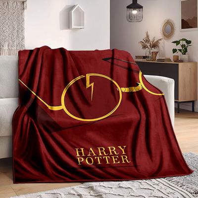 1 τεμ. Φανελένια Κουβέρτα Harry Potter, Μαλακή Φιλική προς το Δέρμα με Ψηφιακή Εκτύπωση, Διάφορα Μεγέθη Διαθέσιμα για Οικογένεια, Φίλους, Γενέθλια