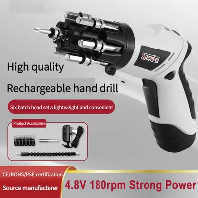 4.8v 3nm 180rpm Mini Battery Screwdriver Drill Screw Driver Electric Screwdriver Kit Rechargeable Cordless Wireless Screwdriver