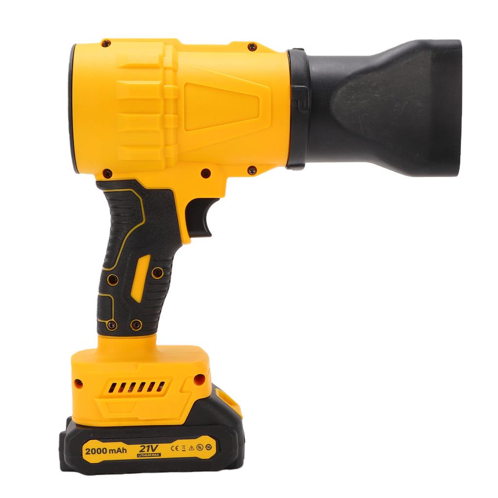 Cordless Leaf Blower 2000mAh Battery Lightweight Handheld Turbo Blower with Detachable Air Nozzle 2 Speed for Lawn