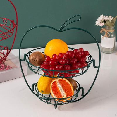 Household Iron Fruit Basket Vegetable Storage Rack Stylish Practical Snack for
