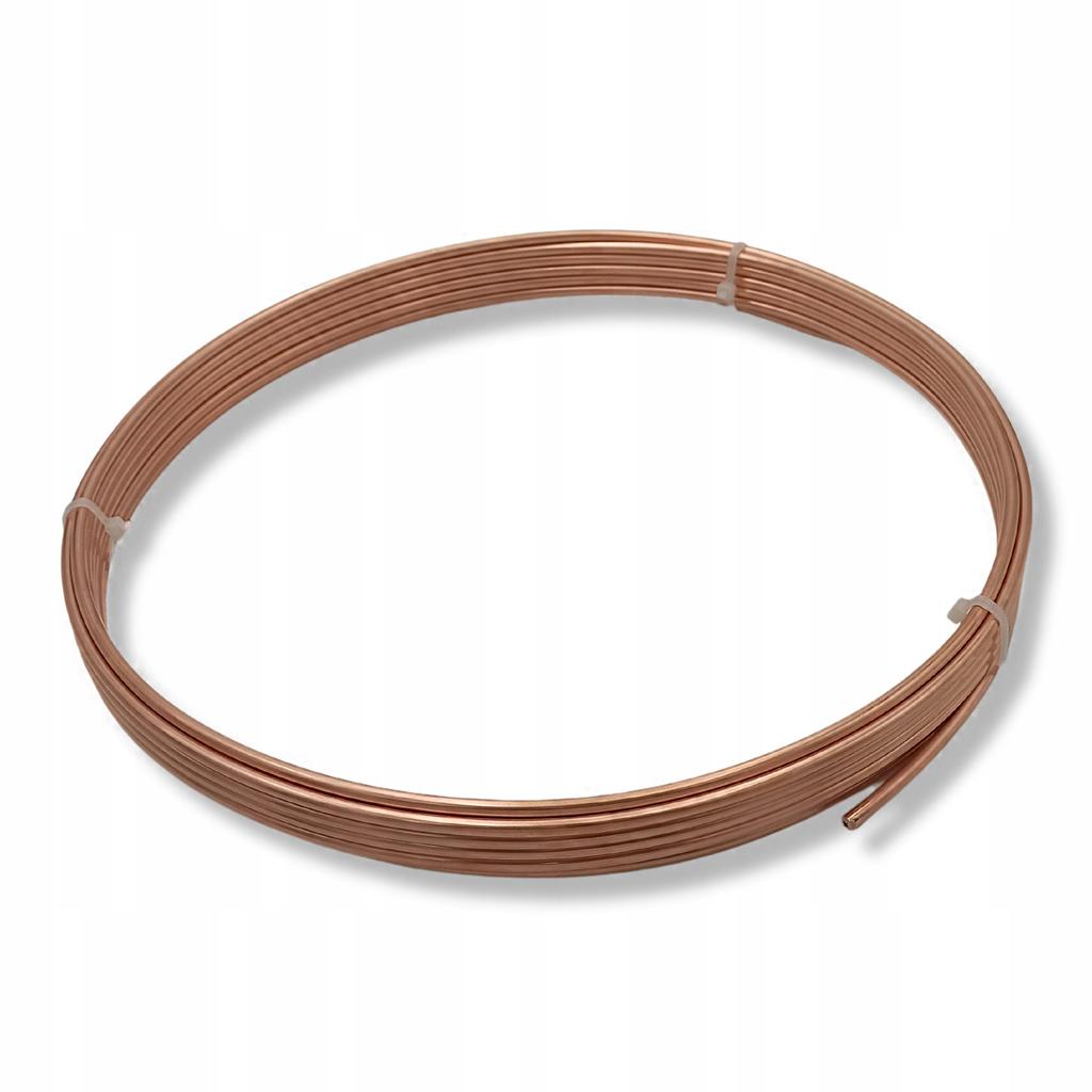 Rurka miedziana na przewody hamulcowe 4,8mm. krążek 10m ( 3/16 - 4,75 )