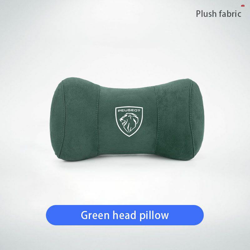 Car Seat Safety Headrest Pad Auto Logo Neck Pillow For Peugeot 5008 408 t 308 Landtrek 208 2008 3008 Rifter 508 301 108 608 4008
