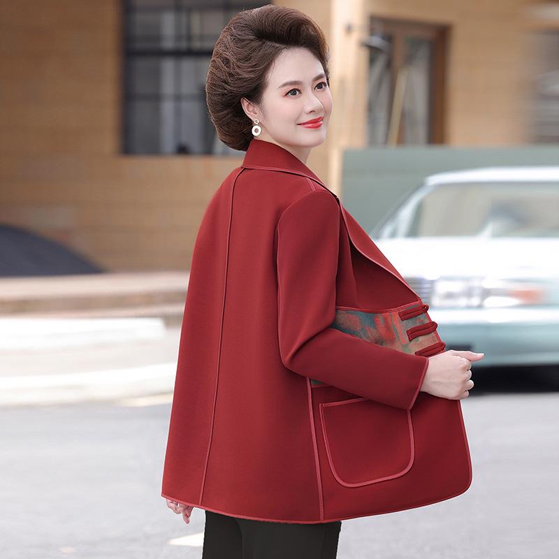 2025 Autumn National Style Jacket: Fashionable, Age-Reducing Suit for Middle-Aged & Elderly Women