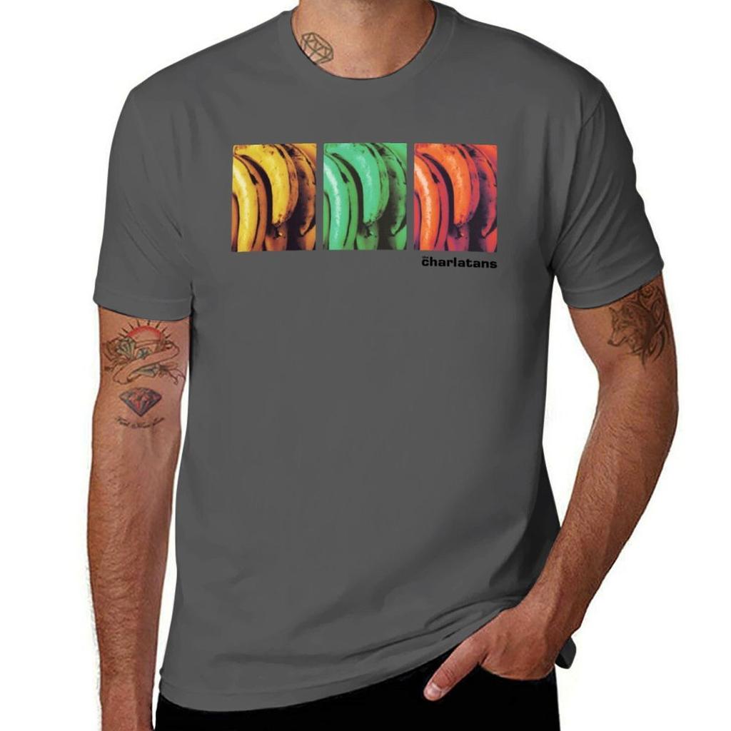 The Charlatans, Between 10th _amp_ 11th, Weirdo, Stone Roses, Tellin Stories T-Shirt Cotton T Shirts Man 100% T-Shirt