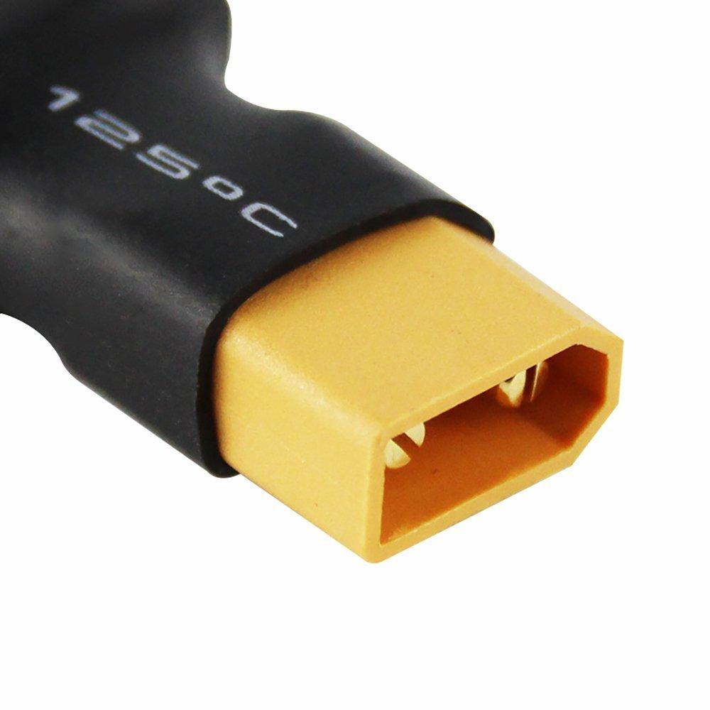 FLY RC 4pcslot Male XT30 to Female XT60 Plug Adapter Converter Wireless Adapter for Compact Lights (for Turnkey Drone FPV)