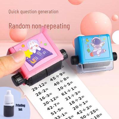 Math Practice Rolling Stamp for Elementary Students - Douyin Style: Addition, Subtraction, Multiplication & Division