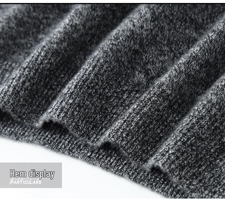 Men's Thick Heather Yarn Cashmere Sweater - Half-High Collar, Light Luxury, Warm for Autumn/Winter, New Style Knit Base Layer