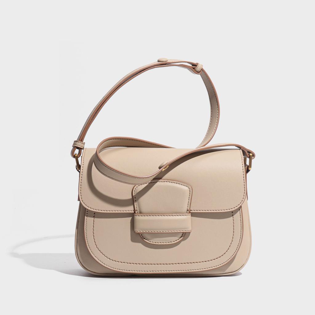 Women's Bag Niche Design High-End Feel Women's Crossbody Saddle Bag New Retro Melad Crossbody Bag