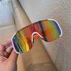 Men Oversized Fashion Outdoor Sports Sunglasses Durable AC Lens, PC Frame, Graduated Lens, Unisex, Sports Eyeglasses