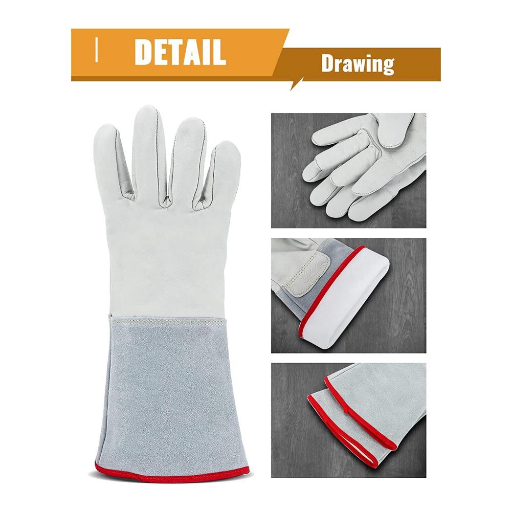 BHBL Cryogenic Gloves 14.2Inch/36cm Long Mid-Arm LN2 Protective Gloves for Liquid Nitrogen/Dry Ice/Cold Storage China Mainland