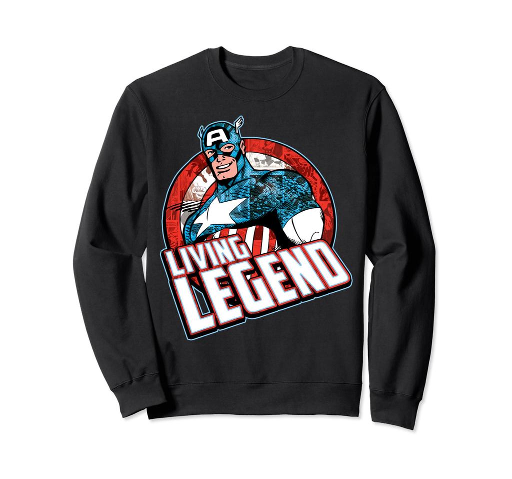 Marvel Avengers Captain America Living Legend Portrait Sweatshirt