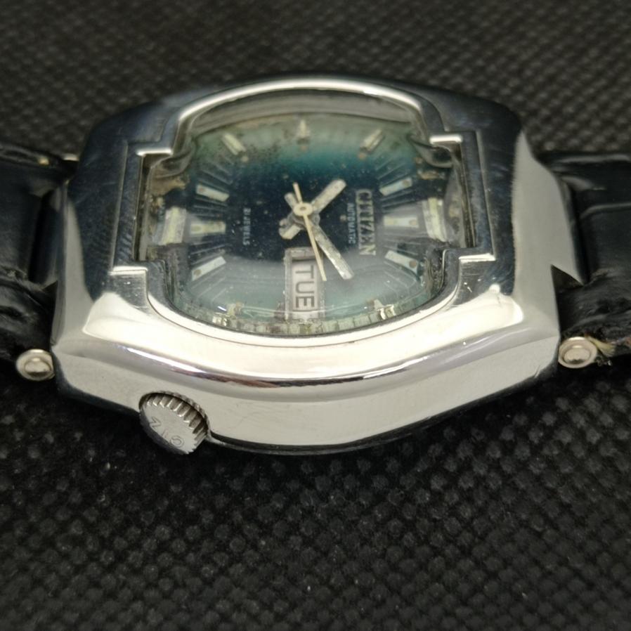 GEBRAUCHTE HERREN ALTE CITIZEN JAPAN AUTOMATIK ORIGINAL ZIFFERBLATT UHR a416178-2 R10621f-a416178