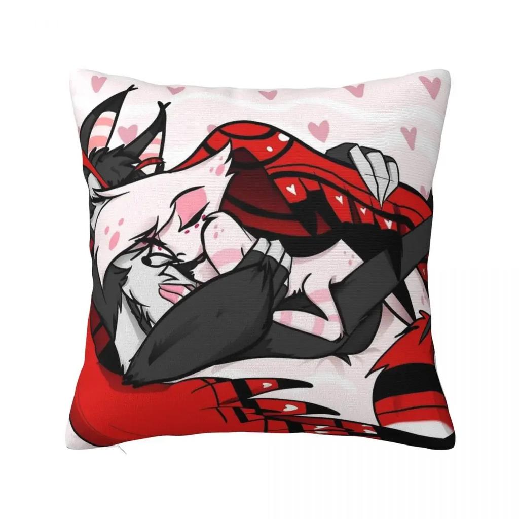 Povlak na polštář Angel Husk Husker Dust Cuddles z měkkého polyesteru, dárkový povlak na polštář Hazbins, hotely, povlak na polštář, domácí 40x40cm