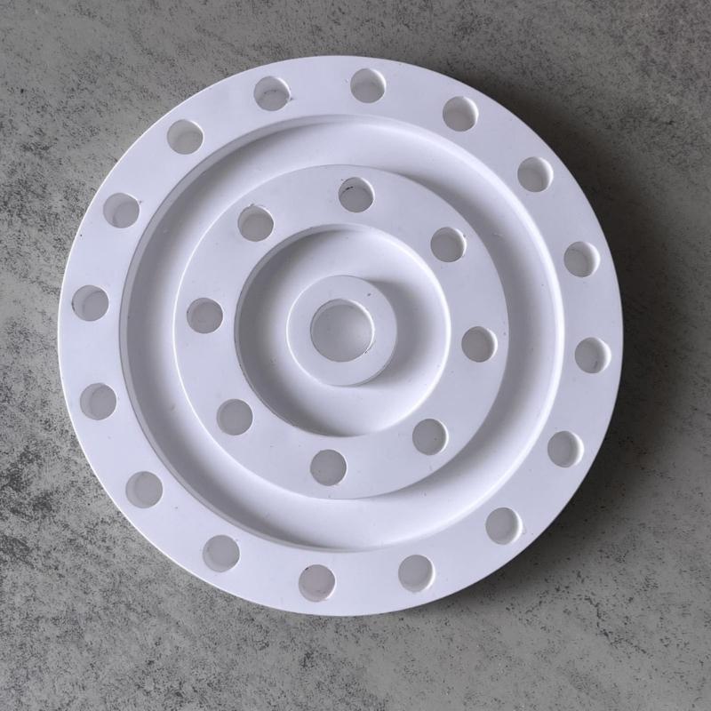 Multi Hole Circular Shape Silicone Candle Holder Molds Easy Demolding For Epoxy Resin Candlestick Plate Home Decoration