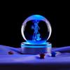 3D Cartoon Crystal Ball Night Light - Inner Carving Glass Ornament for Desktop or Birthday Gift