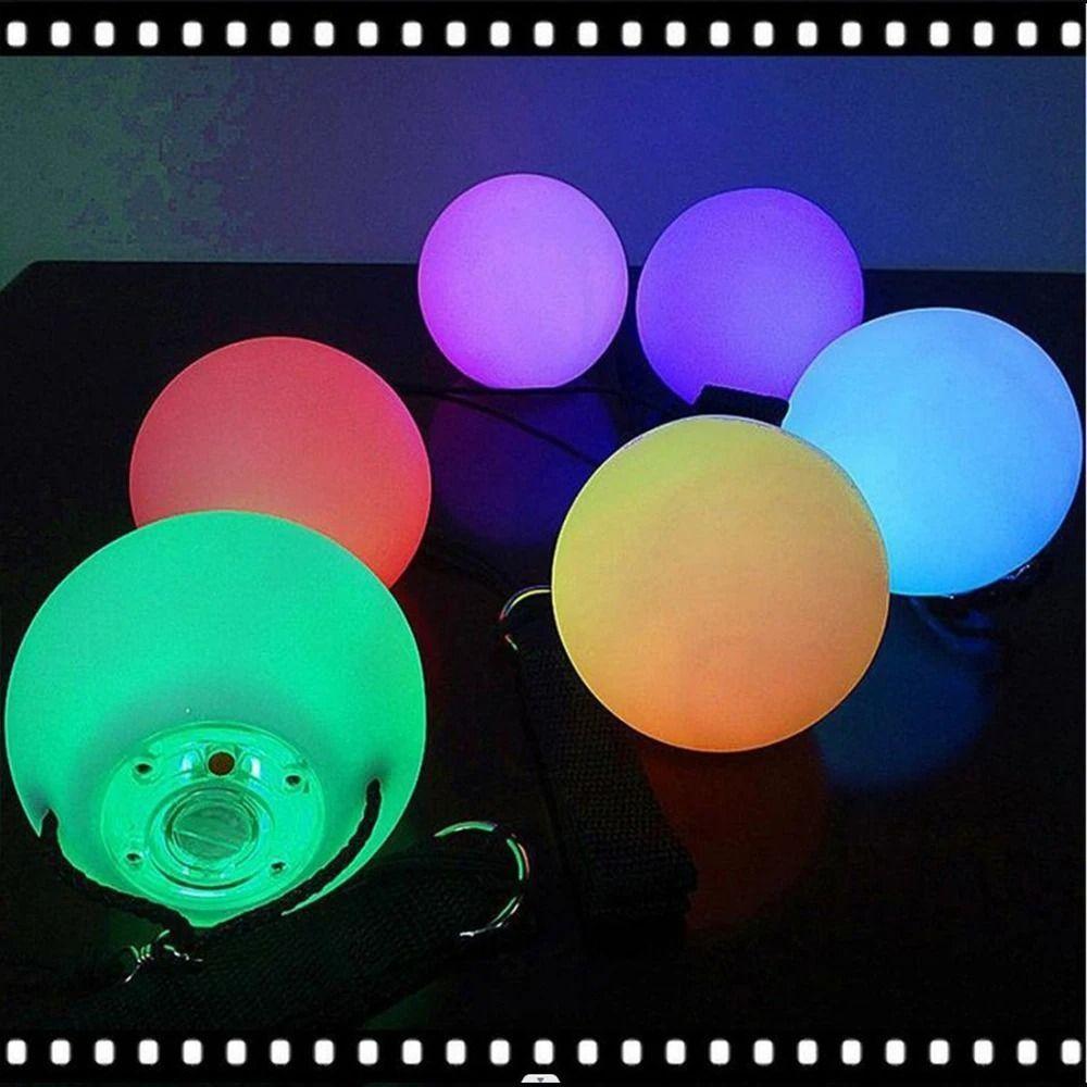 Creativity RGB Glowing Hand Props Colorful Spinning Balls  Yoga Exercise