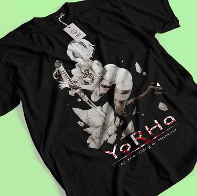 Nier Automata TShirt YoRHa 2A Shirt 2B 9S Emil Tshirt Anime Kaine Devola Waifu Unisex T-Shirt