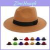 Stylish Jazz Hat For Men And Women With Wide Brim And Breathable Warmth For Summer Outdoor Events