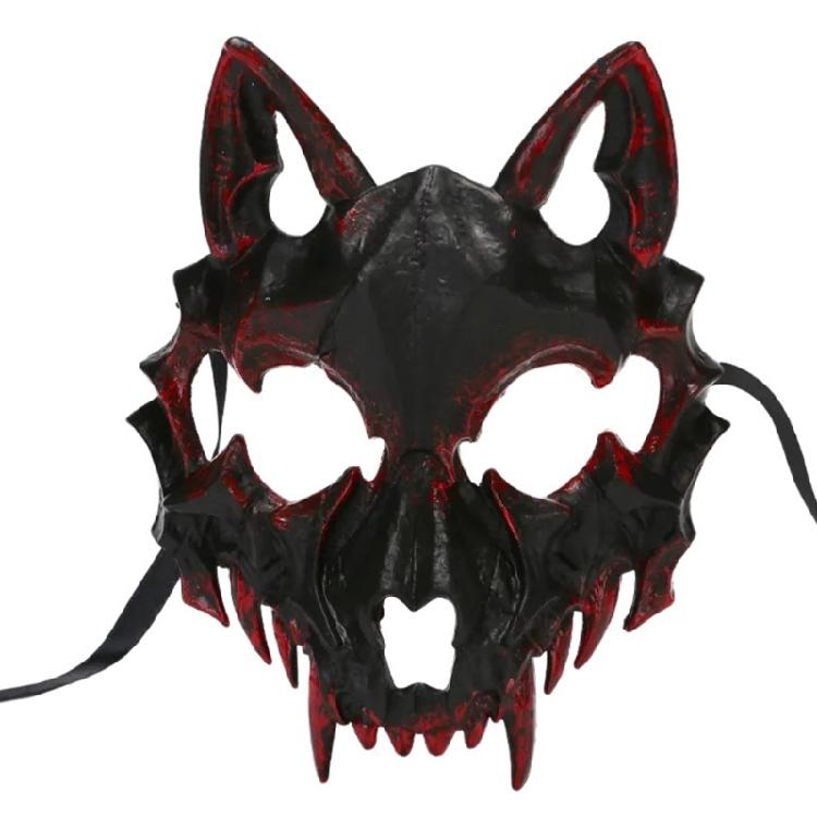 Halloween Mask Scary Mask Decorative Mask Dog Cosplay Mask Half Face Mask Anime Dragon Mask Party Decoration Mask