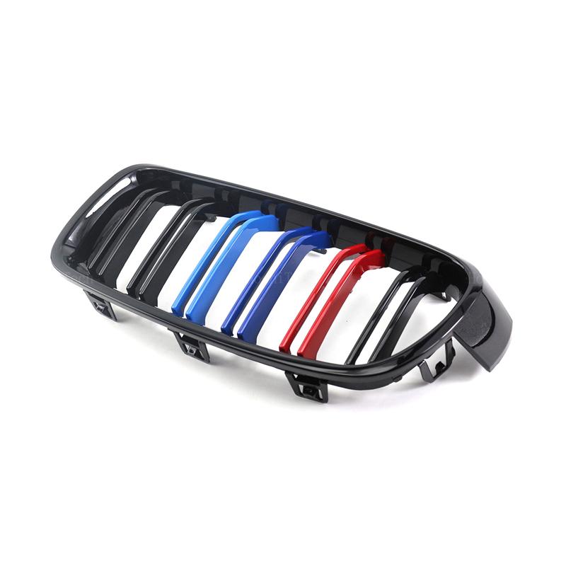 Trim Strips M Sport Lower Grill Gloss Black Front Grilles Kidney M3 Grill For BMW 3 Series F30 F31 F35 2012-2018 Accessories