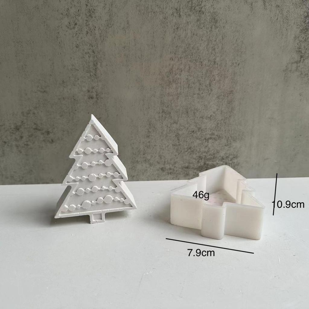 Christmas Tree Plaster Silicone Mold Aromatherapy Diffuser Ornament Mold DIY Christmas Epoxy Resin Mold Home Decor