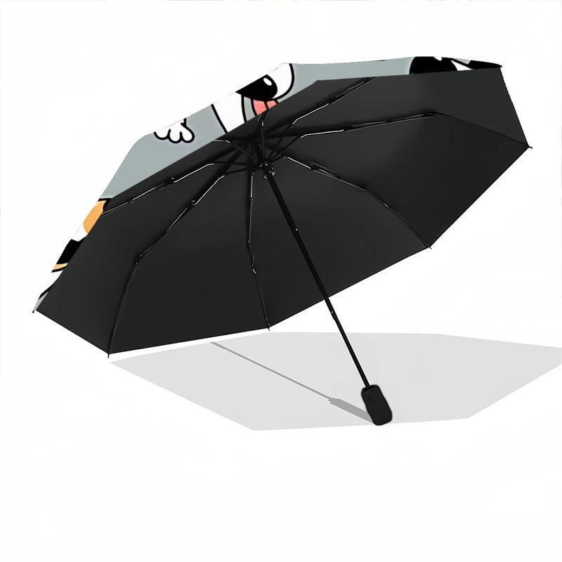 1 Stück Hunde Knochen Automatisches Öffnen/Schließen Regenschirm, Winddicht, Faltbarer Kompakter Regenschirm mit Leichtem Design für Damen/Herren161
