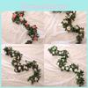 25m Rose Artificial Leaf Garland Silk Flower Vine Ivy Wedding Garden Home Decor