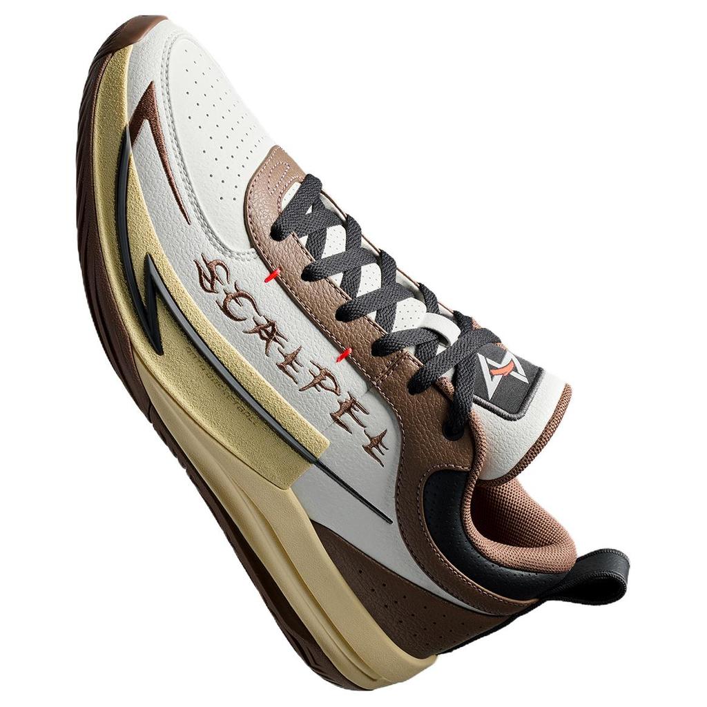 Anta Heren KAI 3 Zwart Wit Grijs Hoge Top Basketbal Sneakers 912611606S-4