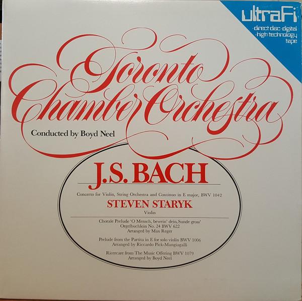 

LP Record JOHANN SEBASTIAN BACH STEVEN STAR Concerto For Violin String Orchest ULDD9 UltraFi 1979 Canada Classical Used