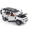 1/24 Sound&Light Model Pull-Back Car Toy Vehicle for Land Rover Range Rover Suv Door Open Collection Dislay White Birthday Gift