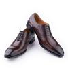 Fashion YAOLIDA Men Shoes Top Layers Leather Handmade Wedding Office Business Dress Footwear Latest Design Oxfords Preminum Leather Shoe