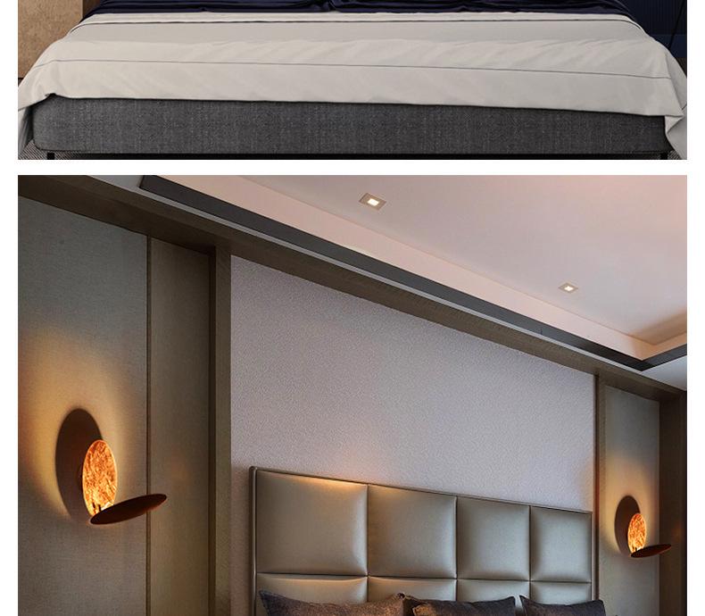 Nordic Moon Eclipse Wall Lamp: Creative Lighting Fixture for Corridor, Stairway, Bedroom, Living Room, or Bedside Decor.