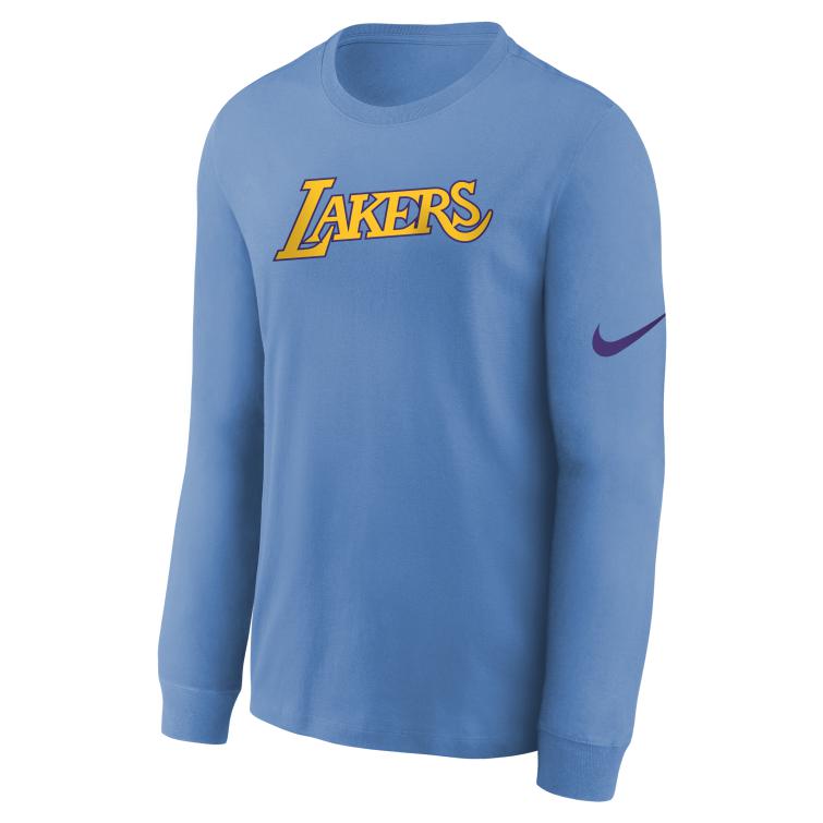 

Nike NBA Collaboration Los Angeles Lakers Training Quick-Dry Long Sleeve T-Shirt Kids Tops Sky-Blue 3Z2B7HC34-LAK M