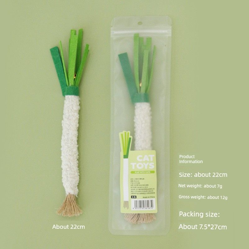 

Cat Toy Polygonum Multiflorum Cat Teaser Onion Artificial Vegetable Bite-Resistant Self-Hi Molar Handy Gadget Funny Cat Pet Supplies Mu Tianmiao toy onion -1 piece